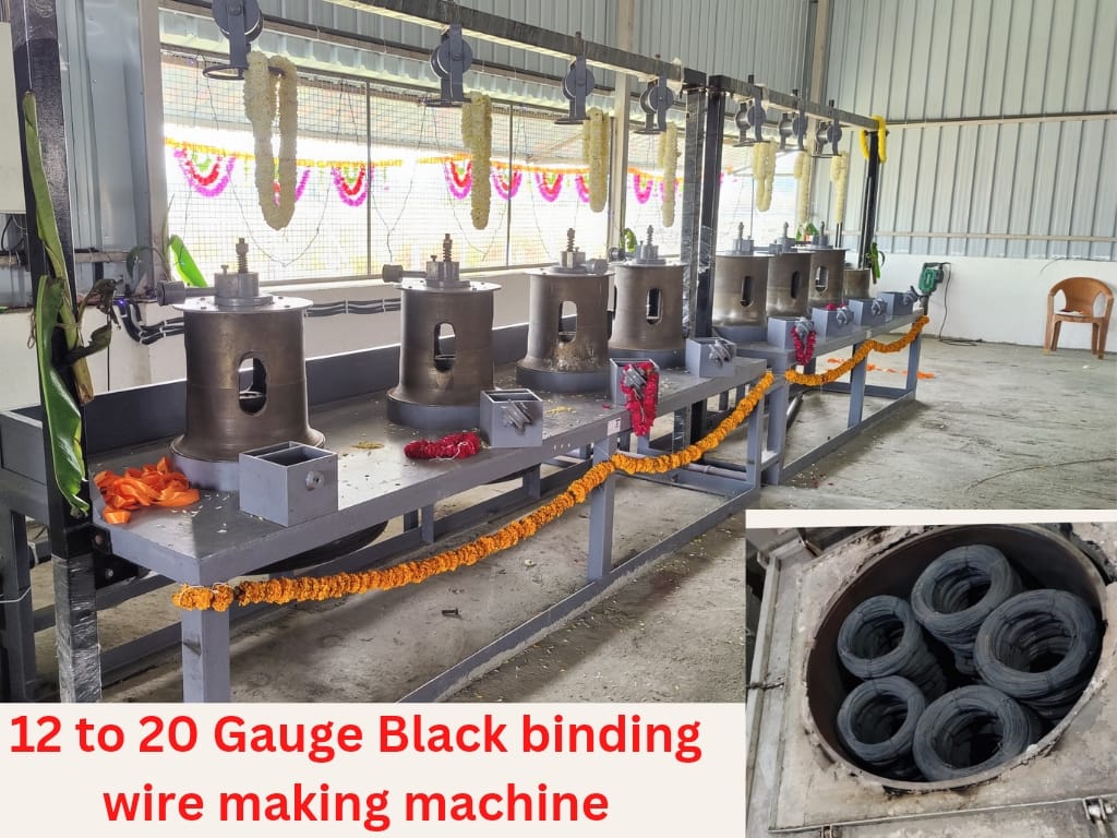 Black binding wire plant